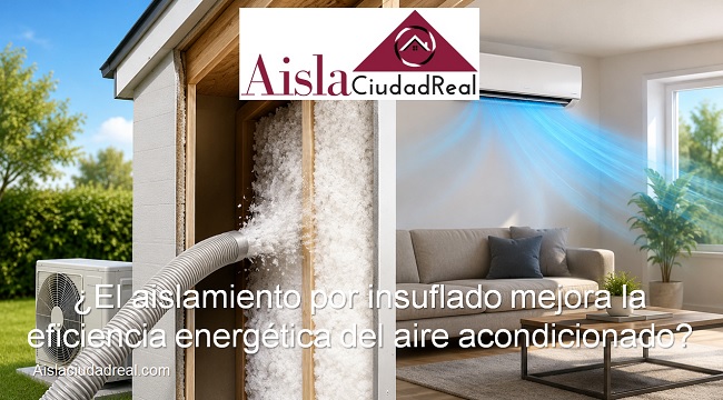 El aislamiento por insuflado mejora la eficiencia del aire acondicionado